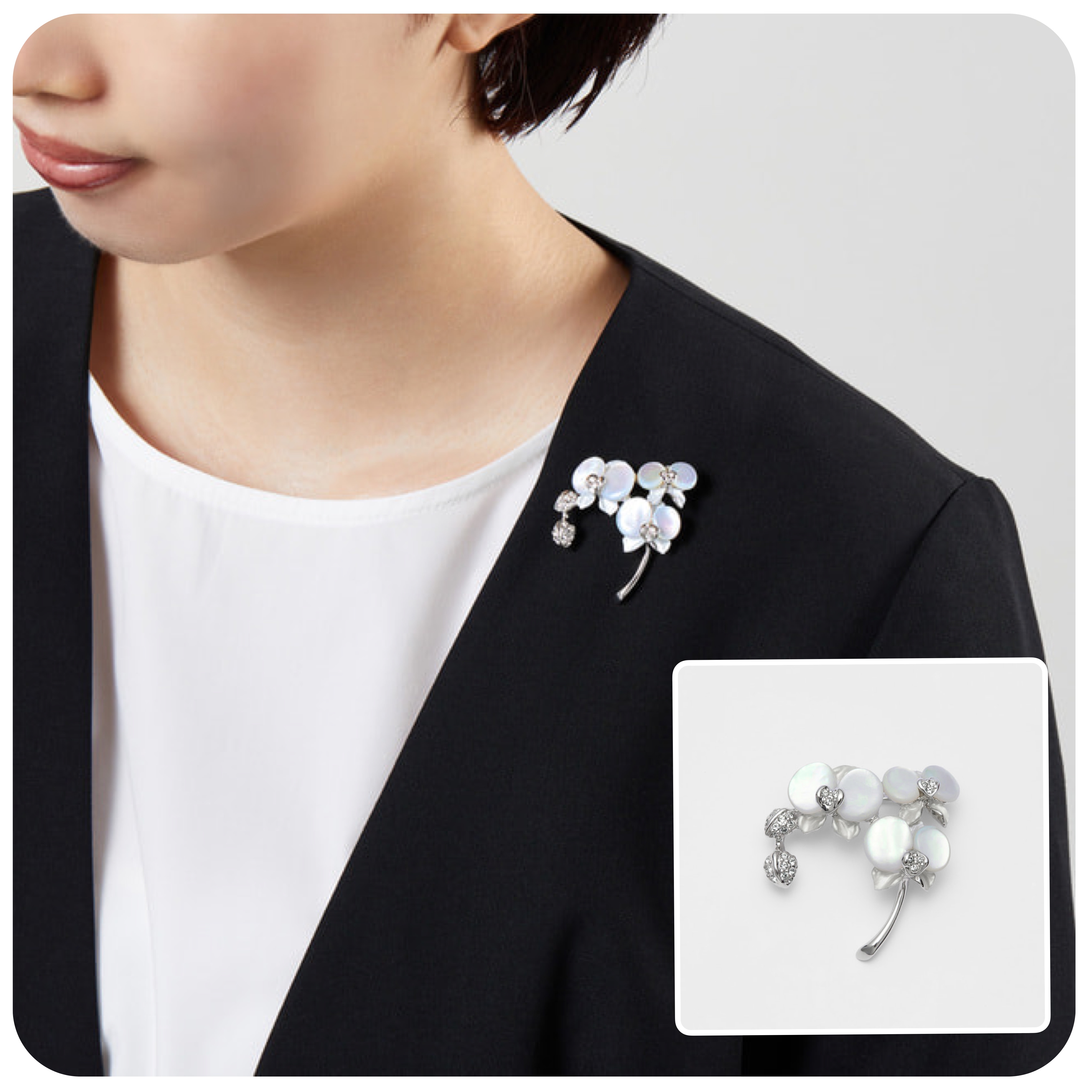 胡蝶蘭 イヤリング（VBME3671__DW）｜イヤリング｜ヴァンドームブティック（VENDOME BOUTIQUE）【アクセサリー公式通販】