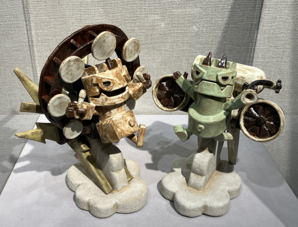 三原研 ☆ 炻器陶板 ☆ 共箱栞 ☆ 椅子の絵か ☆